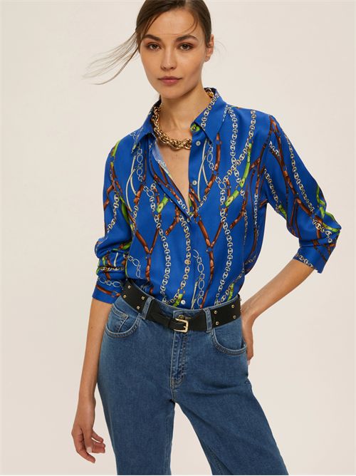 Camicia in twill di viscosa stampata - BLUETTE EMME MARELLA | BRUNICO/002